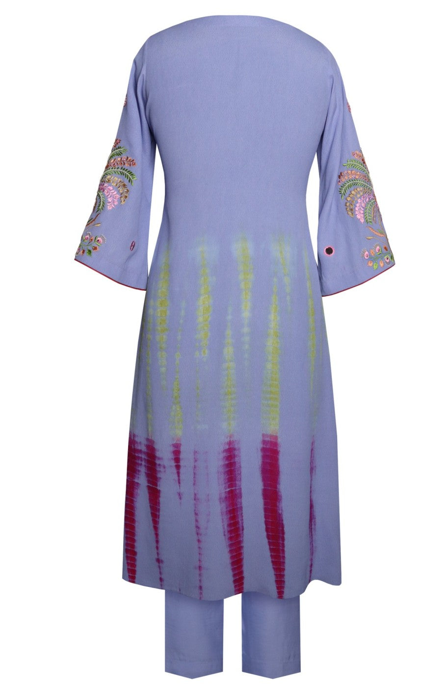 Kurta Set With Embroidered Sleeves