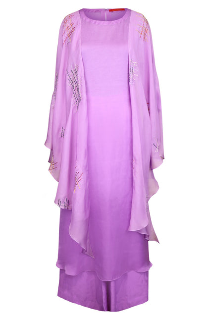 Kurta Set With Kaftan Sleeves