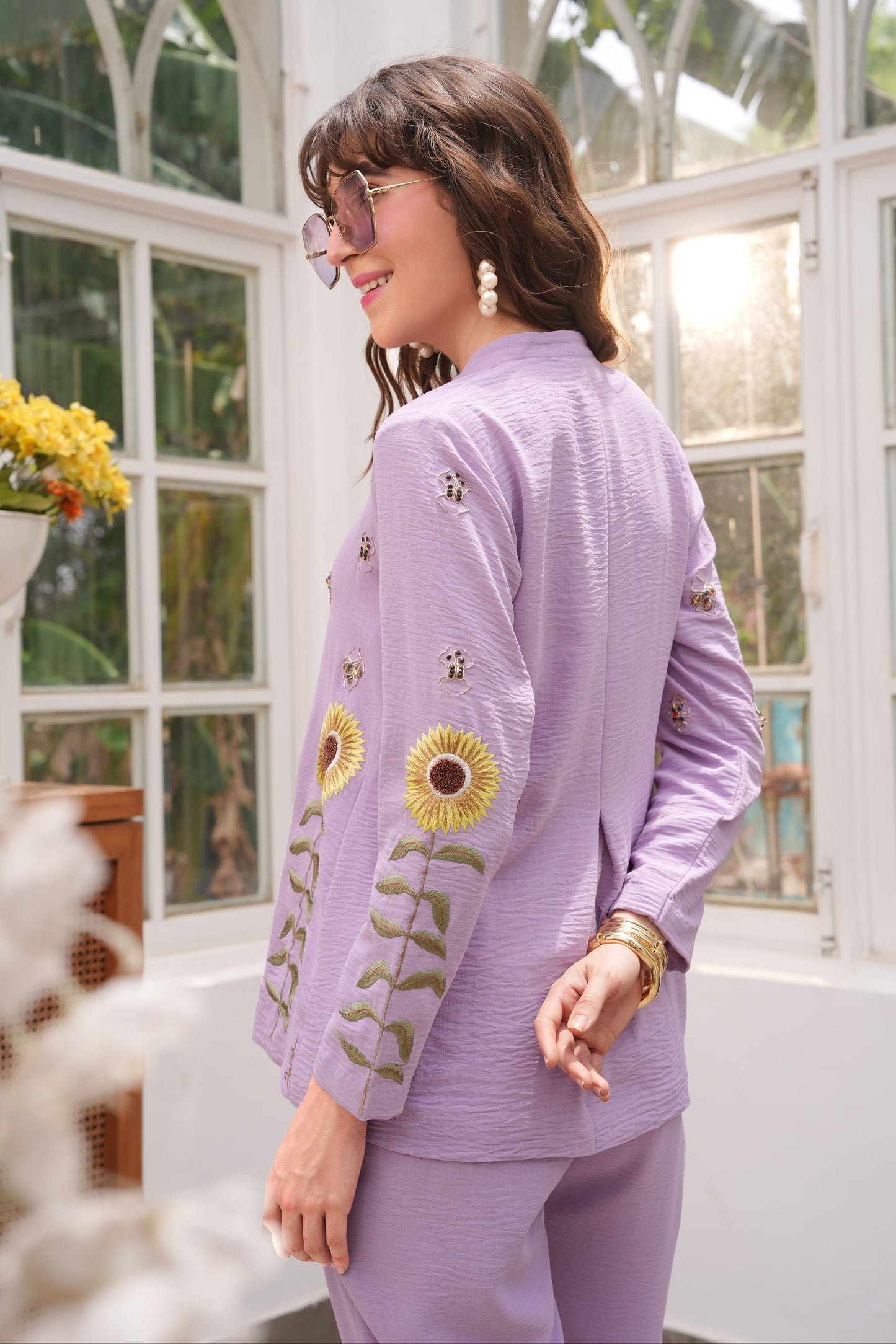 Sunflower Co-ord Set - LILAC