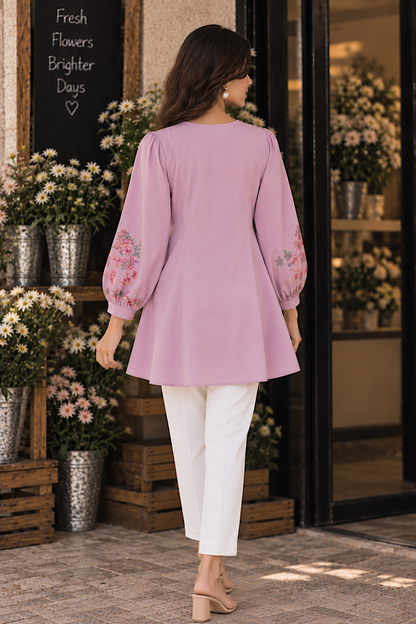 Aari Embroidery Kurti