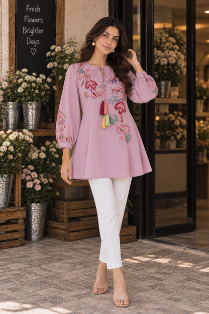 Aari Embroidery Co-ord Set