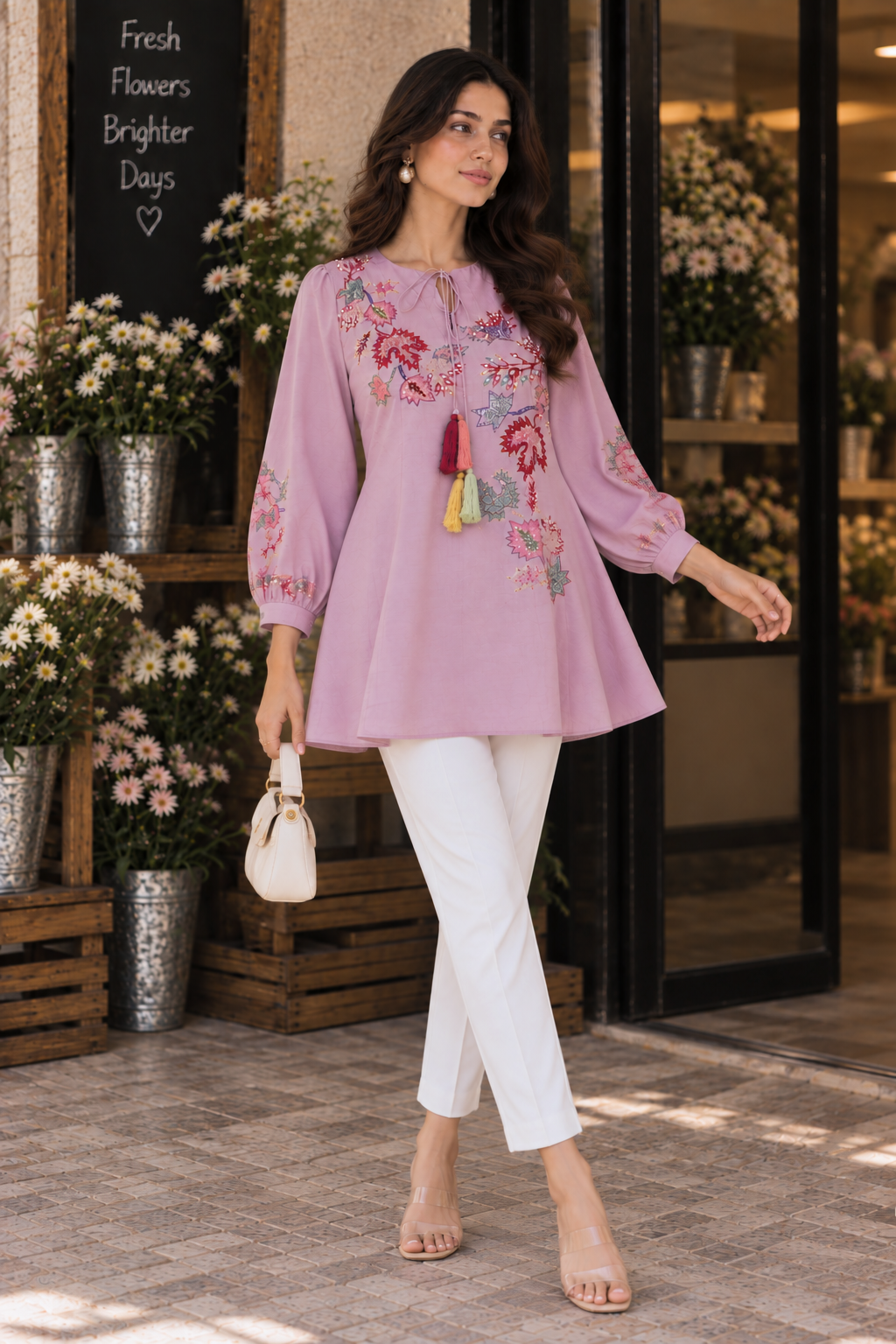 Aari Embroidery Kurti