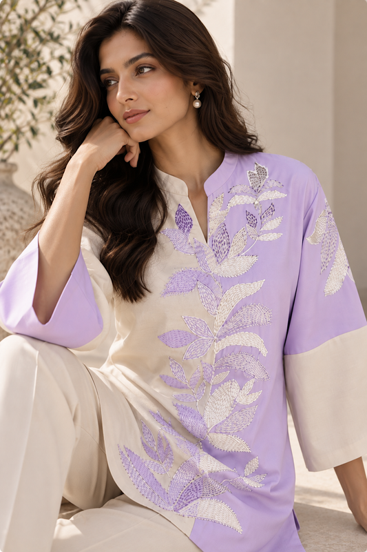 Dual Tone Kantha Top