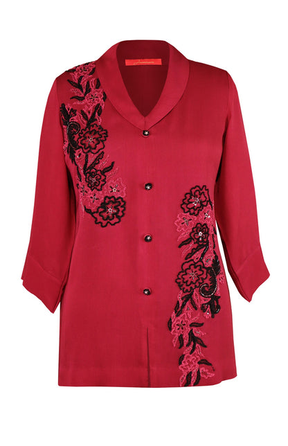 Georgette Top With Aari Embroidery