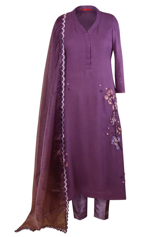Oyster Mushrooms Georgette Suit