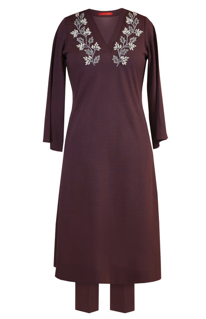 Grape Vine Embroidery Kurta Set