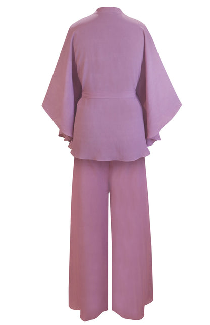 Mauve Poncho Co-ord Set