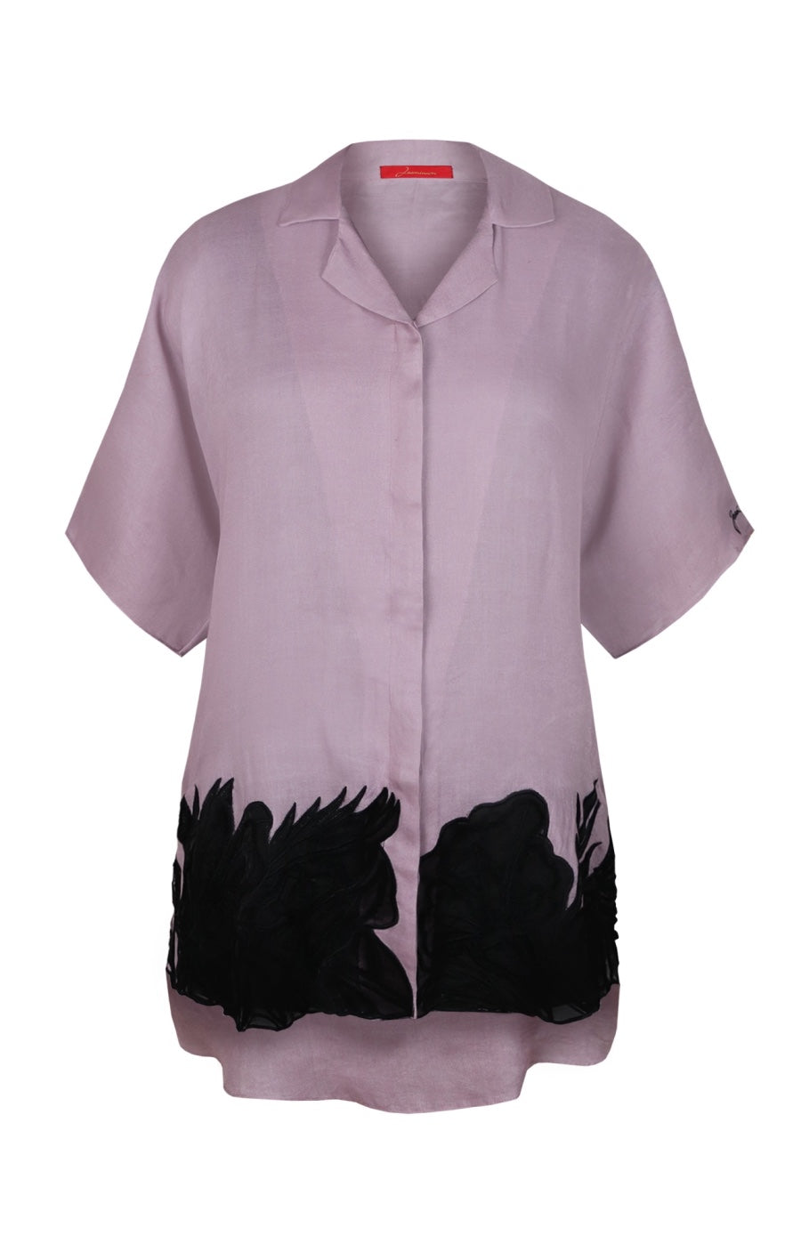 Rayon Top With Appliqué Embroidery
