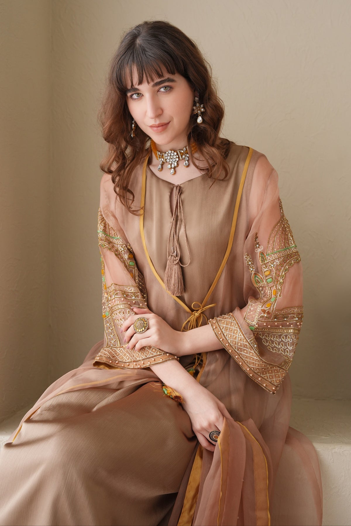 Minara Jacket Suit - BEIGE