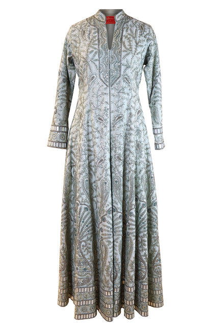 Abla Achkan Anarkali - MINT GREEN