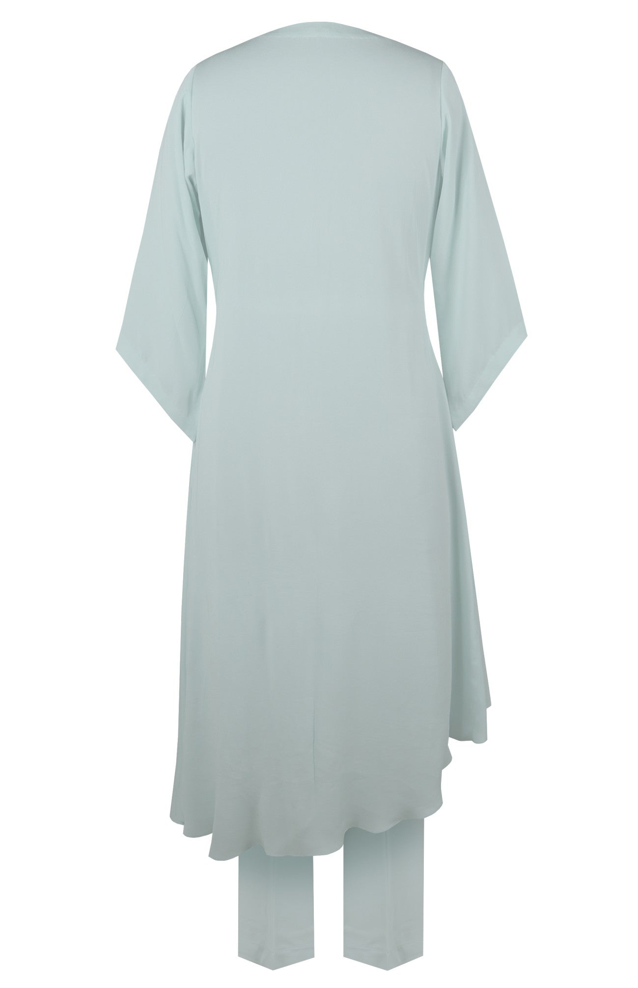 Asymmetric Kurta Set - MINT BLUE