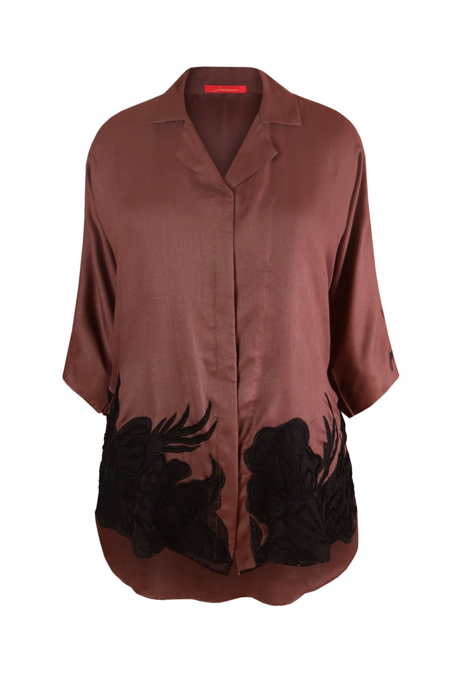 Rayon Top With Appliqué Embroidery