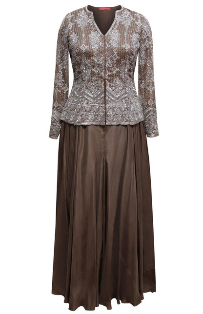 Short Jacket With Sharara - MOUSE