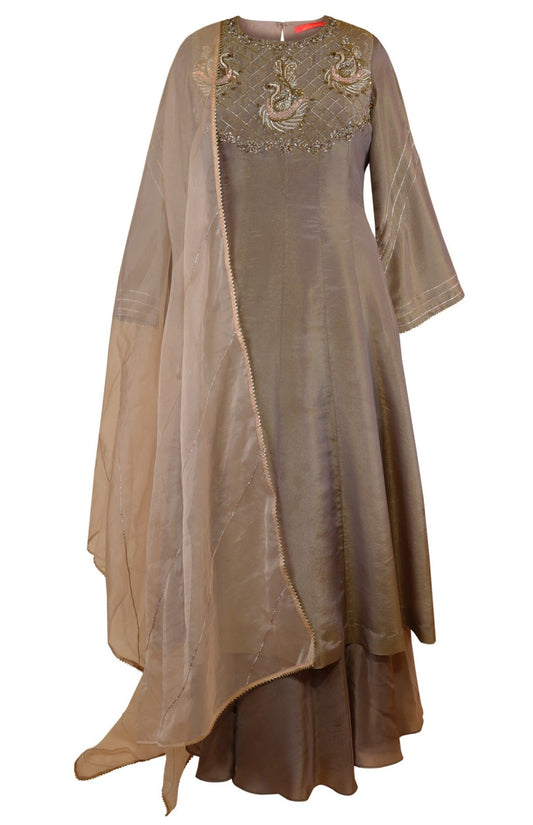 Mouse Organza Anarkali