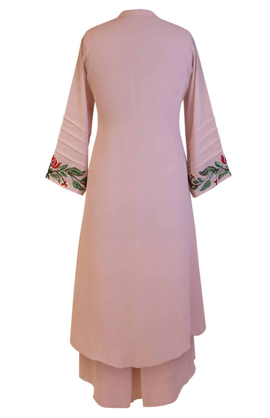 Multicoloured Embroidery Georgette Kurta Set