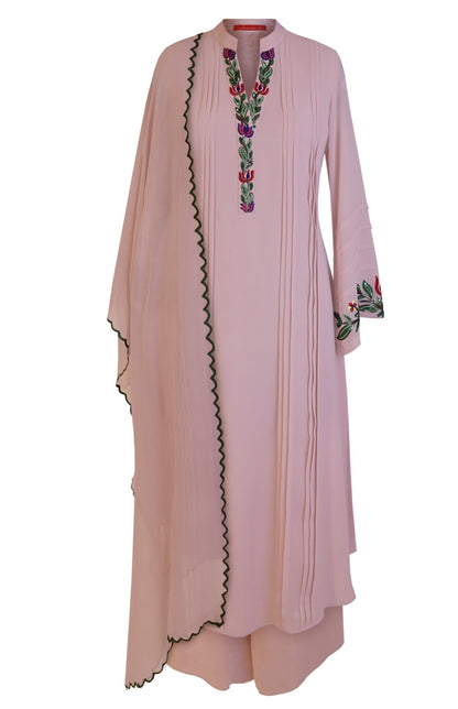 Multicoloured Embroidery Georgette Suit