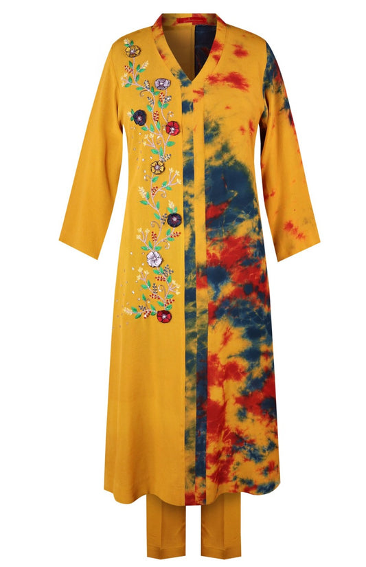 3D Embroidery T&D Kurta Set
