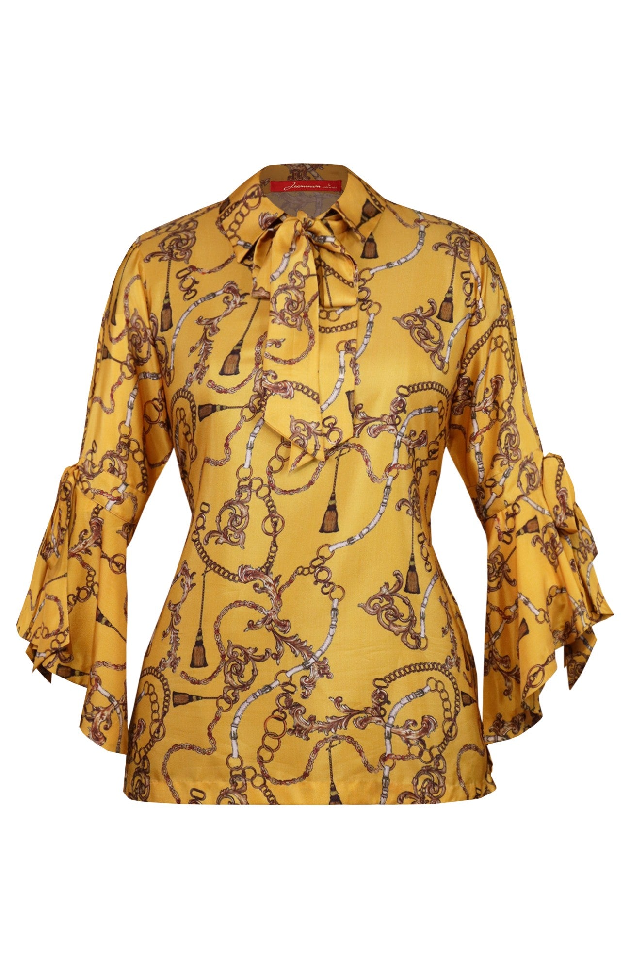 Mustard Printed Top