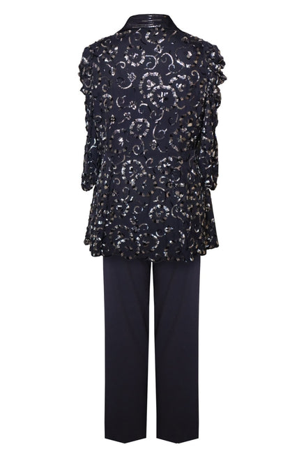 Navy Co-ord Set Nalki Embroidery