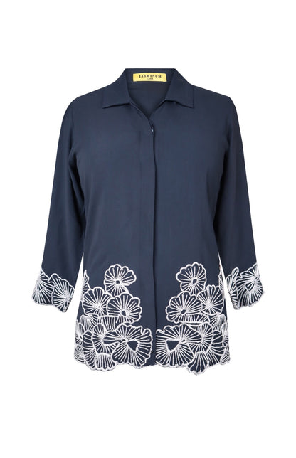 Line Art Top - NAVY