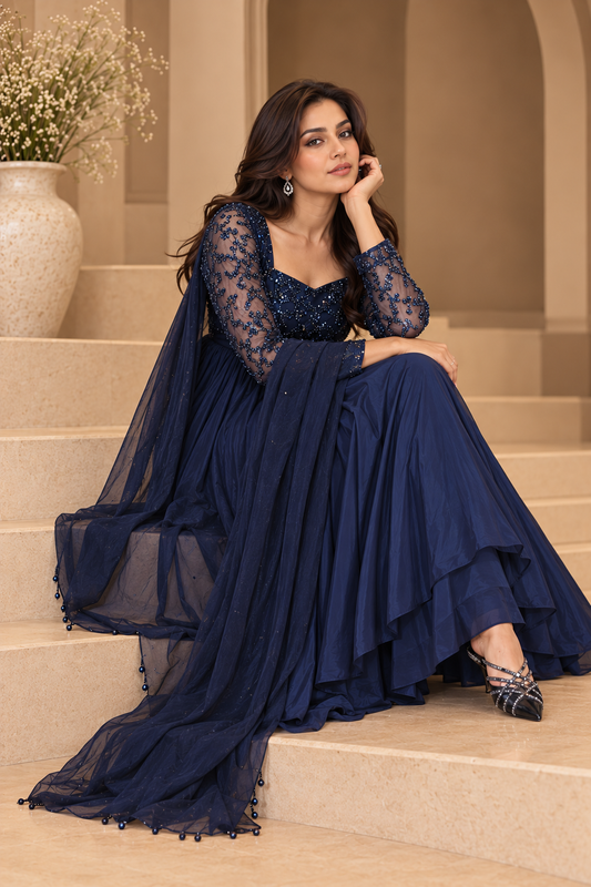 Empire Anarkali - NAVY