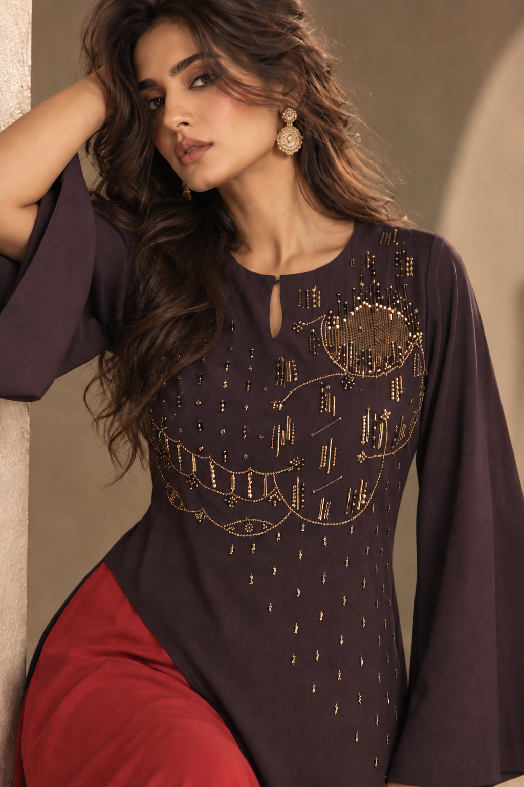 Nebula Asymmetric Kurta Set
