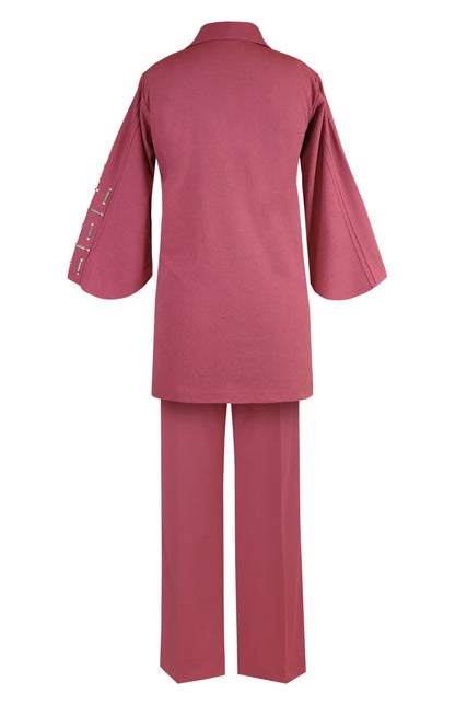 Winter Co-ord Set With Nalki Embroidery