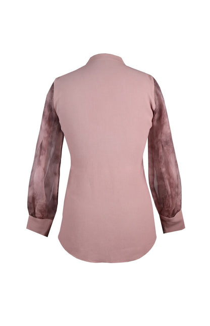 Spike Top With Bishop Sleeves - NUDE