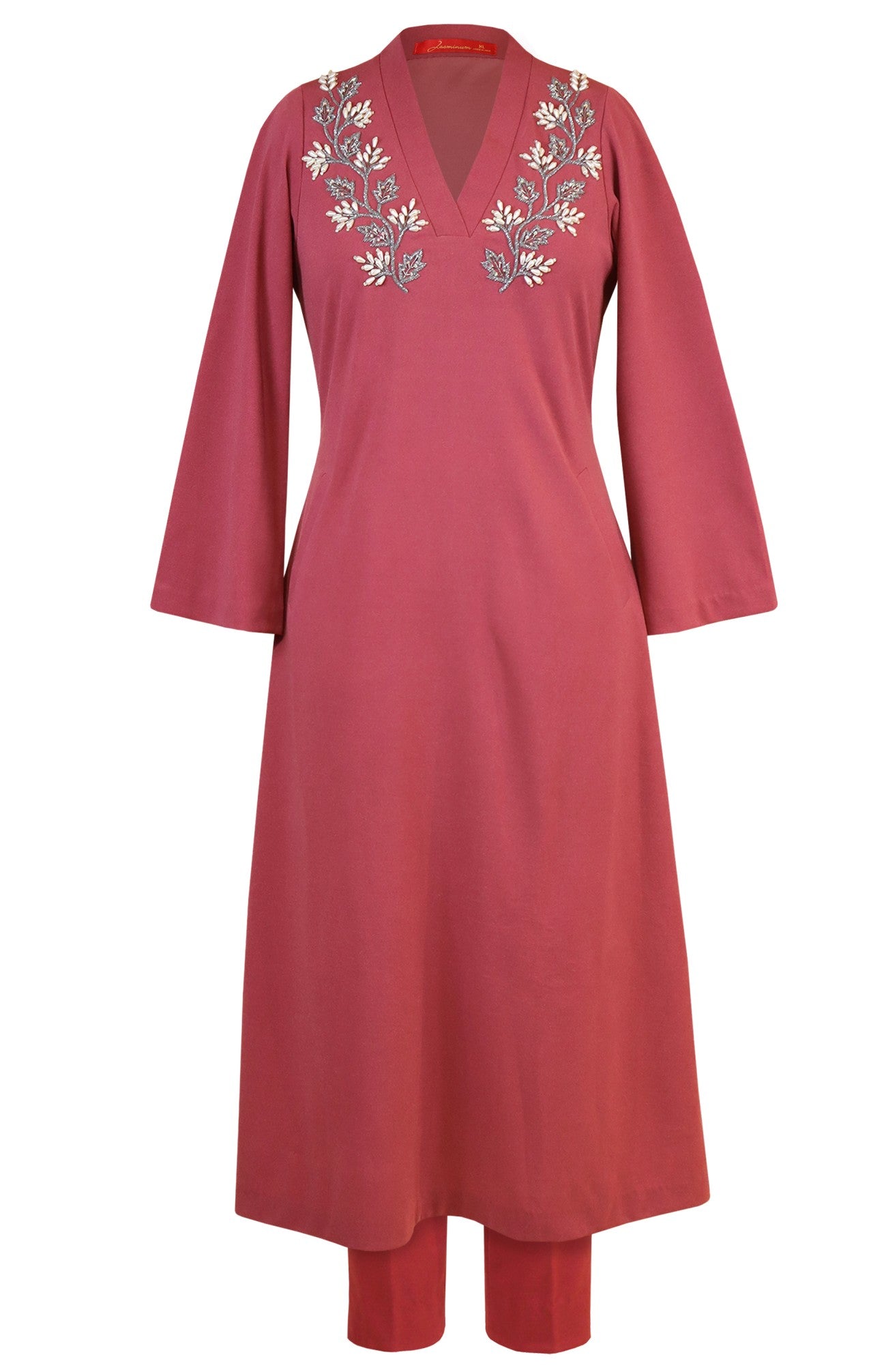 Grape Vine Embroidery Kurta Set