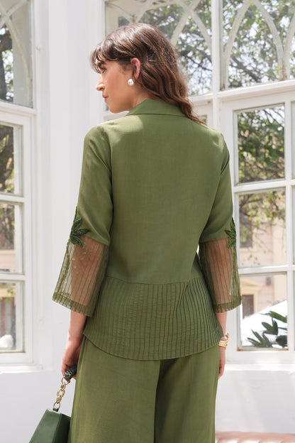 Aari Palms Top - OLIVE