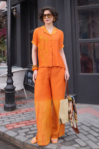 Spike Mul Co-ord Set - ORANGE