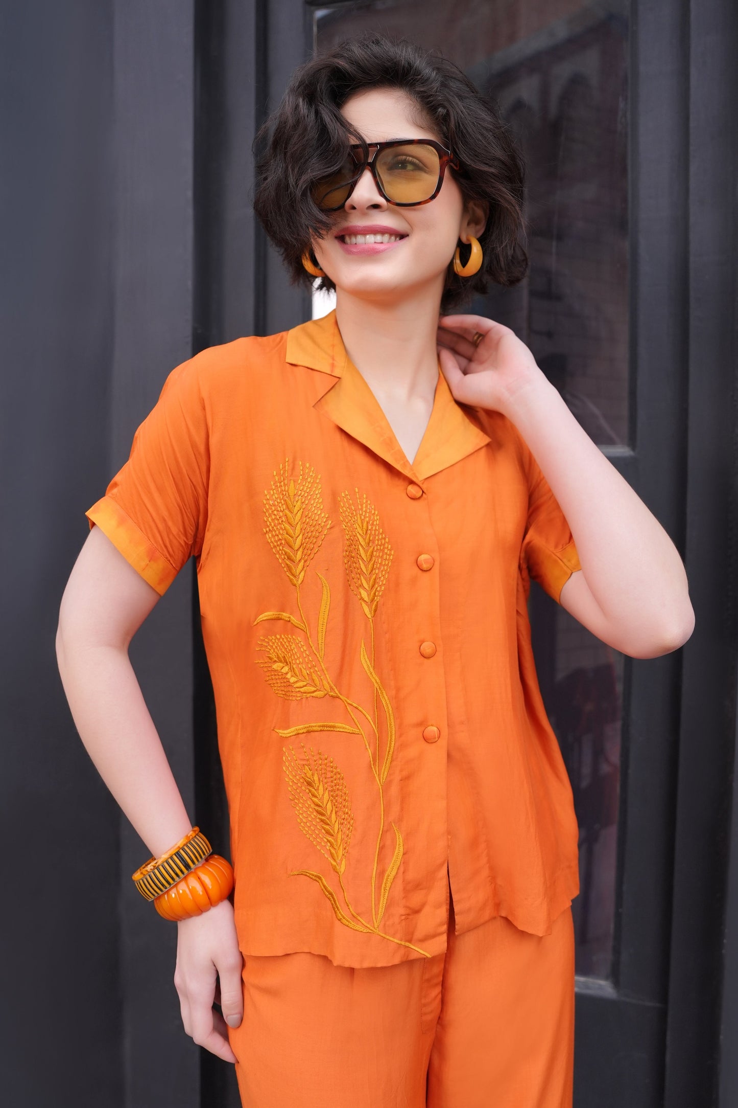 Spike Mul Top - ORANGE