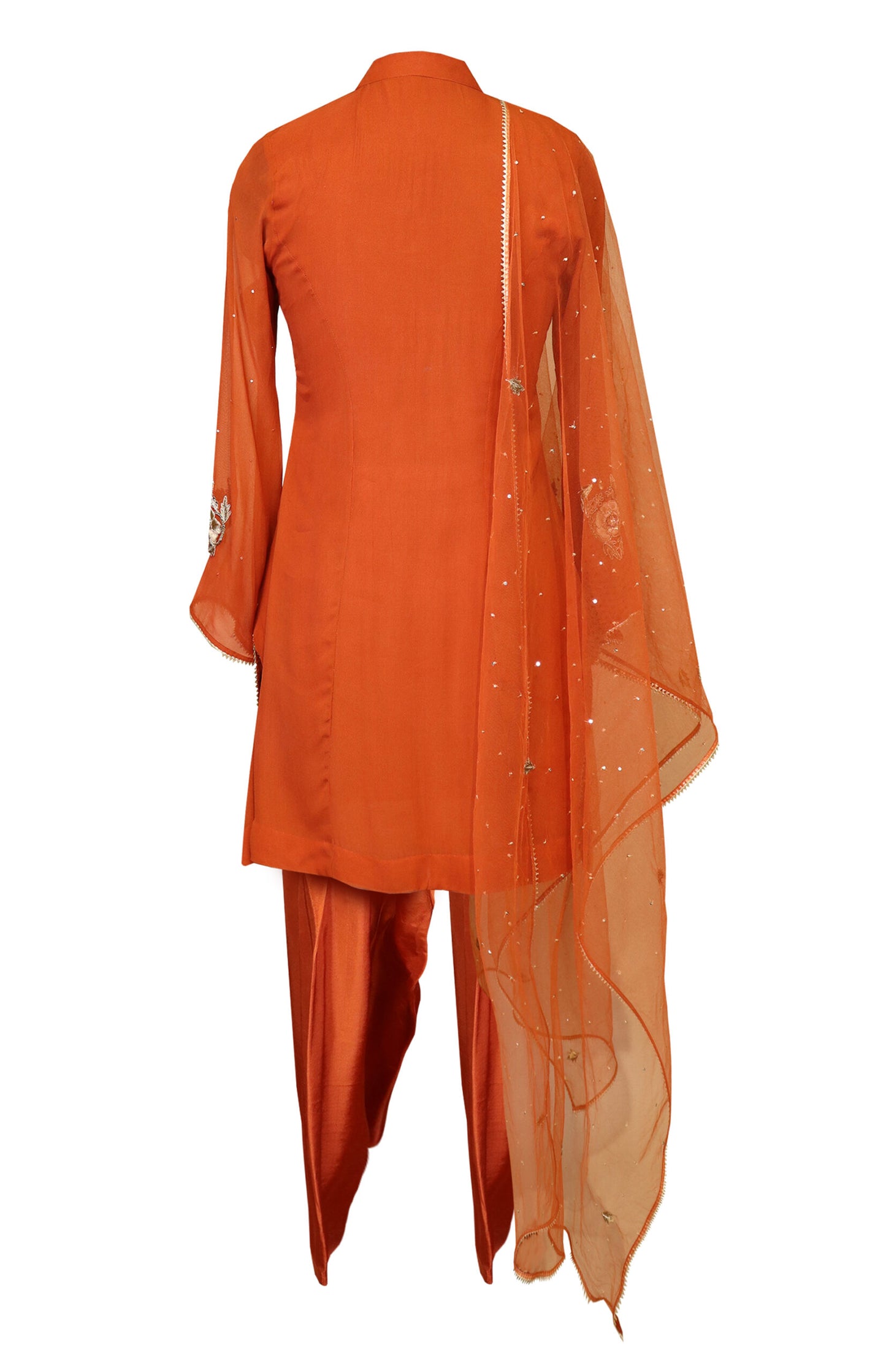 Zardozi Short Shirt With Salwar