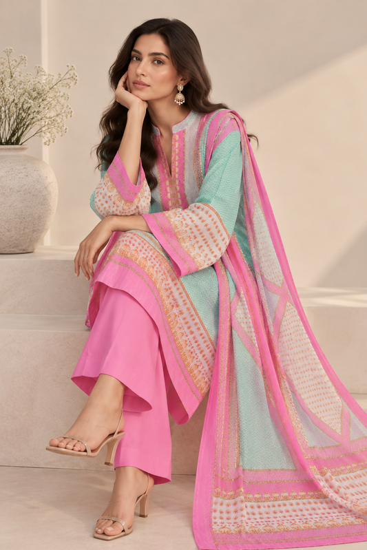 ROSE WATER - Pure Crepe Print