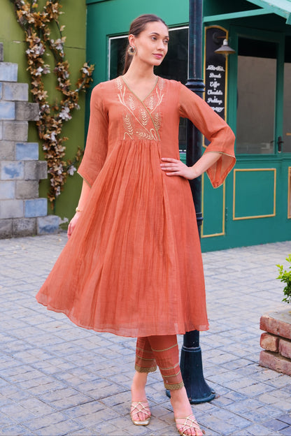Spike Angrakha Suit - PEACH