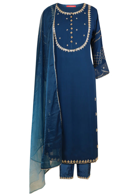 Georgette Suit With Gota Patti Embroidery