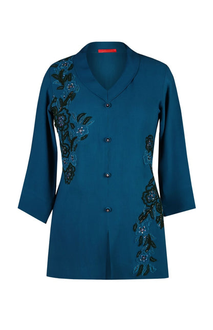 Georgette Top With Aari Embroidery