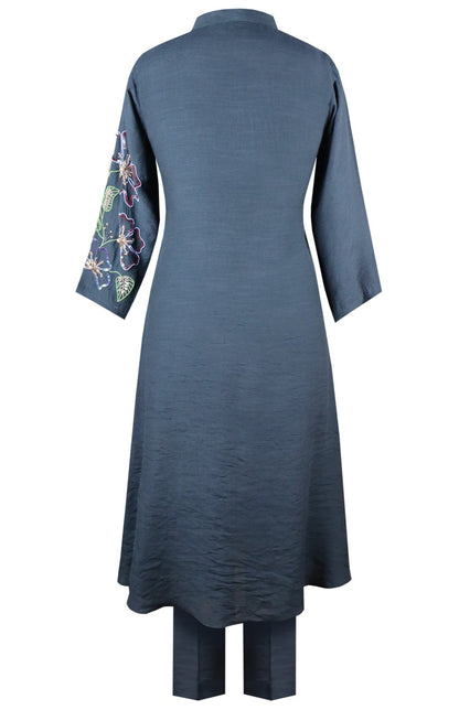 Poppies Kurta Set - PEACOCK