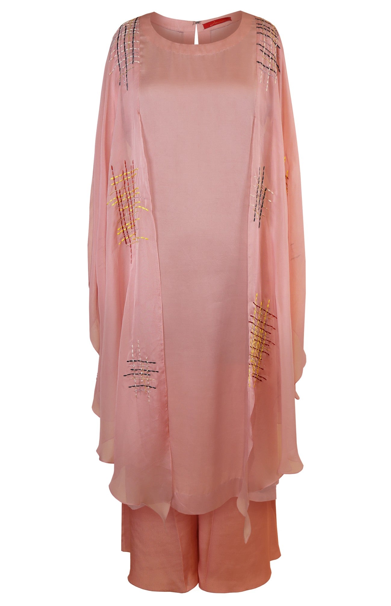 Kurta Set With Kaftan Sleeves