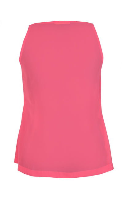 Georgette Cowl Top - HOT PINK
