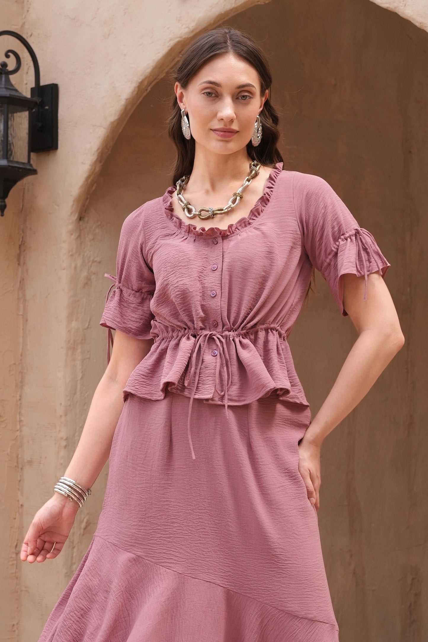 Peasant Top - PINK