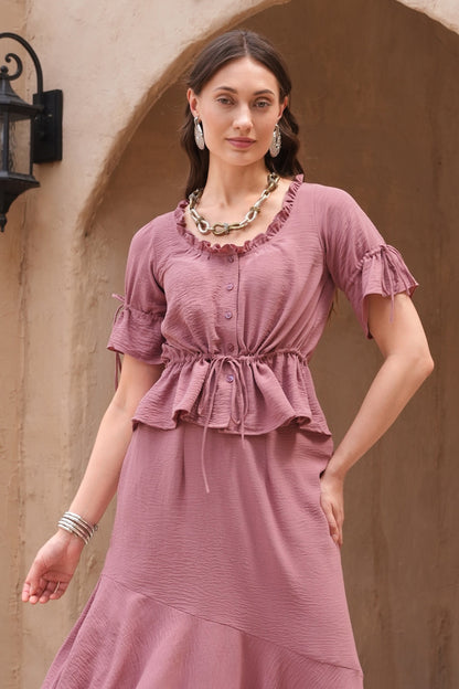 Peasant Top - PINK