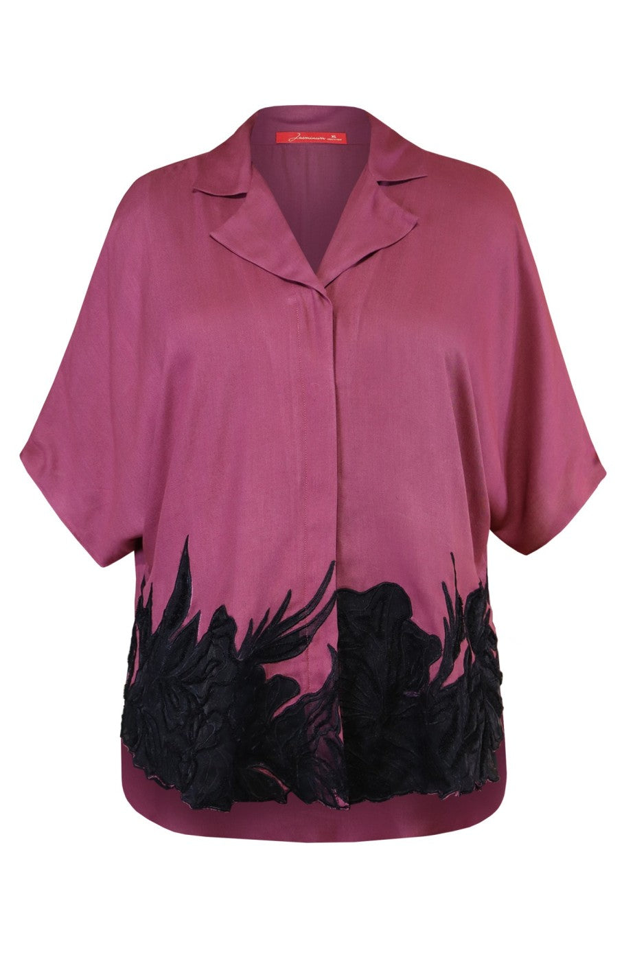 Rayon Top With Appliqué Embroidery