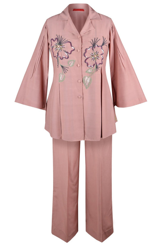 Poppies Cotton Co-ord Set - BLUSH