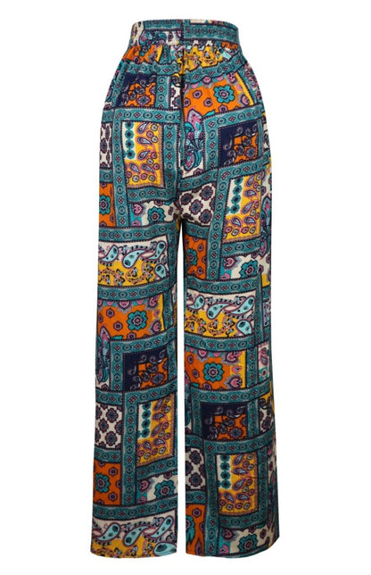 Printed Wide Legged Pants