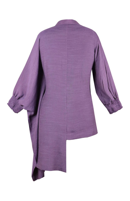 Asymmetric Kaftan Top - PURPLE