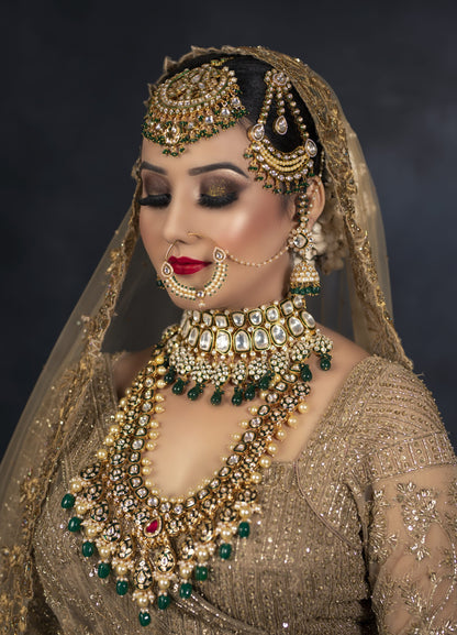 Golden Zardozi And Sequins Embroidery Lehnga Choli