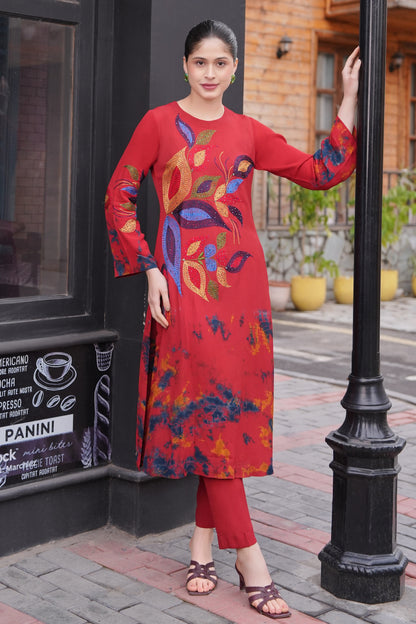 Kantha Tie & Dye Kurta Set