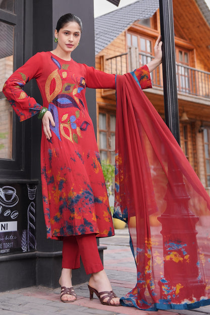 Kantha Tie & Dye Kurta Set
