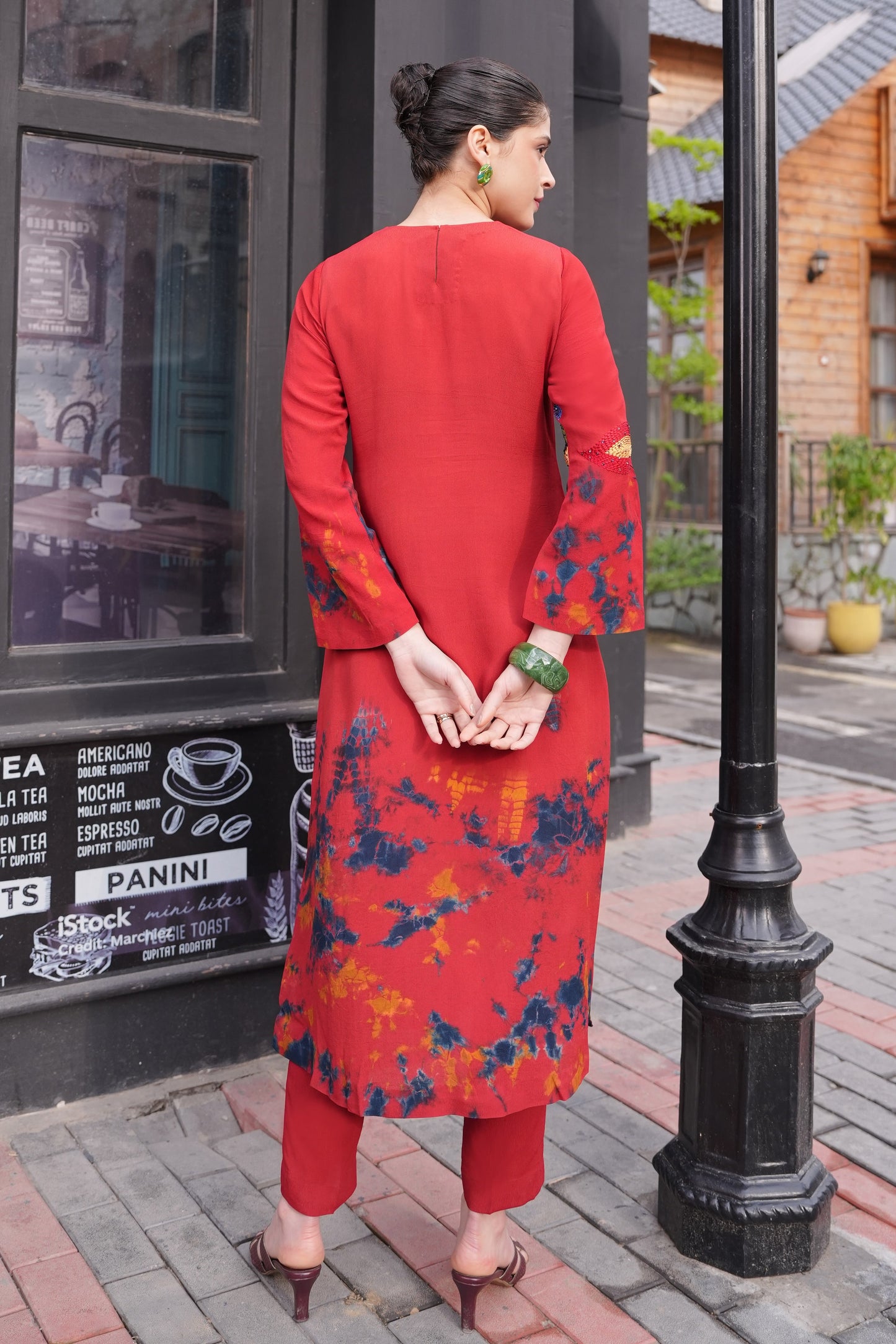 Kantha Tie & Dye Kurta Set